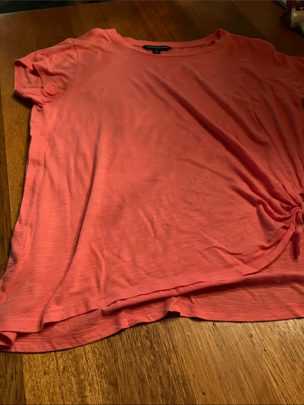 Calvin Klein Jeans Coral Twist-Hem Short Sleeve Tee